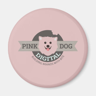 Rosa Digitale Koelkastmagneet van Hond Magneet