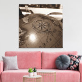 rosa dos ventos canvas afdruk (Insitu (Woonkamer))