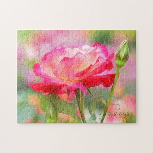 Rosa Double Delight Legpuzzel (Horizontaal)