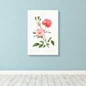  Rosa Flowers Canvas Afdruk (Insitu (Houten vloer))