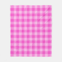 Rosa geruite vierkante naadloos patroon fleece deken