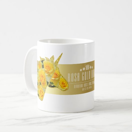 Rosa Gold Bunny Koffiemok (Voorkant links)