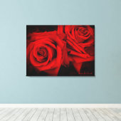 Rosa Kardinal:Canvas Print (Insitu (Houten vloer))