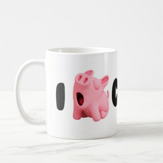 Rosa le Pig I Rosa Lazy Coffee Mug (Gauche)