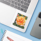 Rosa Manyo [Cut Seal] Sticker (Laptop met iPhone)