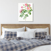 Rosa Mollissima uit 'Les Rozen' Canvas Afdruk (Insitu (Slaapkamer))