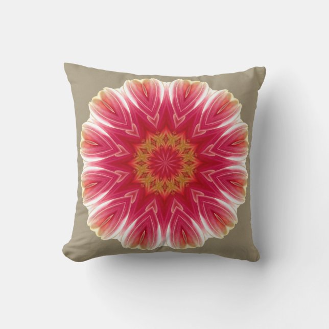 Rosa Muster Kussen (Voorkant)