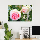 Rosa Pierre de Ronsard (Poster) Poster (Thuiskantoor)