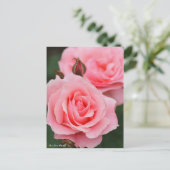 Rosa Queen Elizabeth:Briefkaart Briefkaart (Staand voorkant)