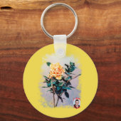 Rosa/Roos Sleutelhanger (Voorkant)