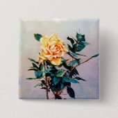 Rosa/Roos Vierkante Button 5,1 Cm (Voorkant)