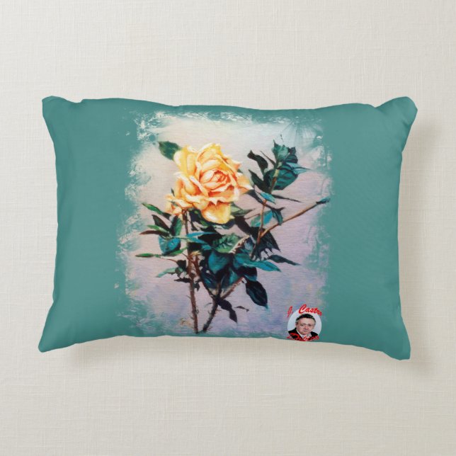 Rosa/Rose Accent Kussen (Achterkant)