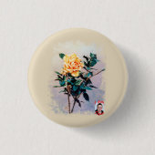 Rosa/Roze Ronde Button 3,2 Cm (Voorkant)