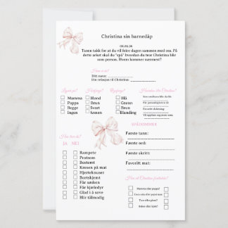 Rosa Strik spaarboek voor doop/babyshower