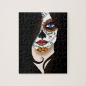 Rosa Sugar Skull Legpuzzel (Verticaal)
