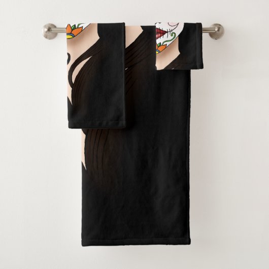 Rosa Sugar Skull Portrait (En situation)