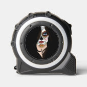 Rosa Sugar Skull Portret Rolmaat (Voorkant)