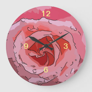 RosaCartoon Grote Klok