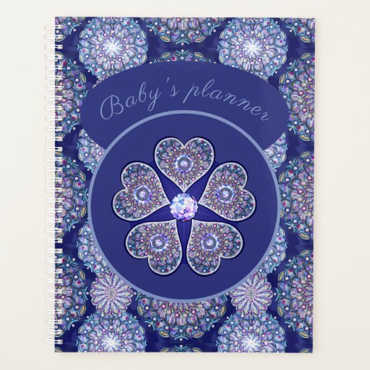 Rosace bleu ou rouge pour bébé&enfant (Devant)