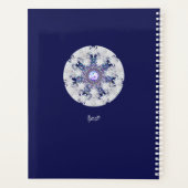 Rosace bleue et flocon de neige (Dos)