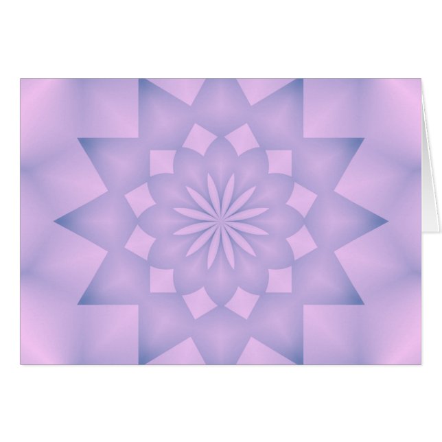 Rosace rose et lilas (Devant horizontal)