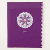 Rosace rouge cardinale et flocon de neige (Dos)