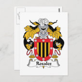 Rosales Family Crest Briefkaart (Voorkant / Achterkant)