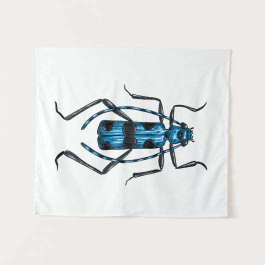 Rosalia Alpina kever Wandkleed (Voorkant (horizontaal))