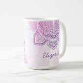 Rosaline Mandala 15 oz. Personalized Mug (Devant droit)