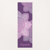 Rosaline Mandala Personalized Yoga Mat (Voorkant)