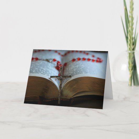 Rosary en Bijbel 1 Kaart (Voorkant)