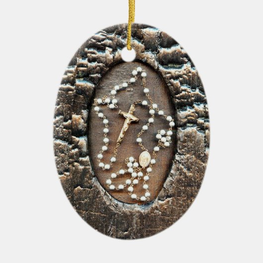 Rosary & Prayer for Healing Keramisch Ornament (Voorkant)