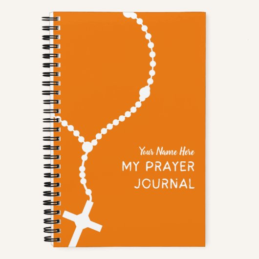 Rosary Prayer Journal Carnet spirituel catholique (Recto)