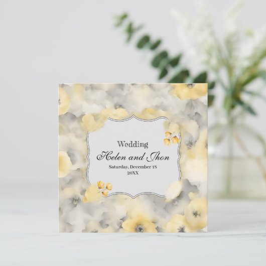 Rosas amarillas kaart (Staand voorkant)