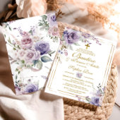 Rosas Moradas para Bautizo & Primer Añito Kaart