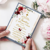 Rosas Rojas para Bautizo & Primer Añito Kaart