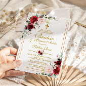 Rosas Rojas para Bautizo & Primer Añito Kaart