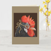 Roscoe la carte du coq (Fleur jaune)