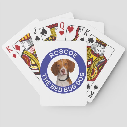 Roscoe les cartes de jeu de chien d'insecte de lit (dos)
