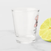 Rose 25e anniversaire verre de tir (Gauche)