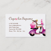 Rose 2 de fille de scooter de carte de visite de (Dos)