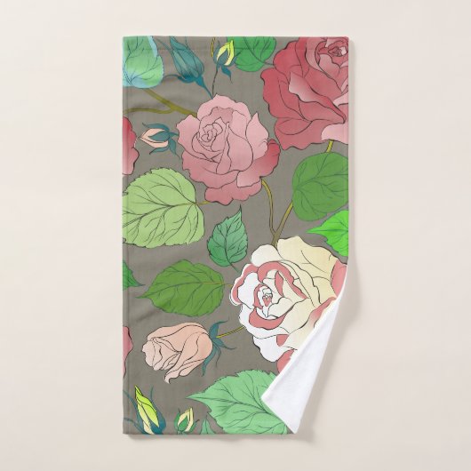 Rose 30 (Serviette à main)