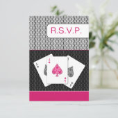 rose 3 as vegas mariage cartes rsvp, 3,5 x 5 (Debout devant)