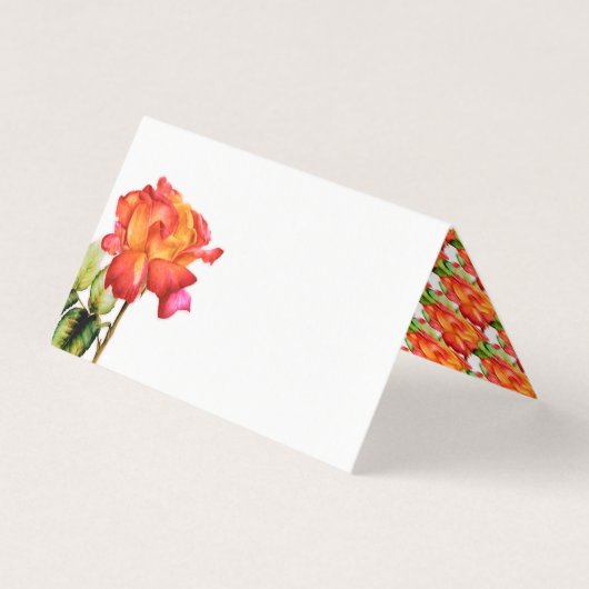 Rose à thé hybride mariage rouge orange (Front)