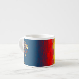 Rose Abstrait Espresso Mug