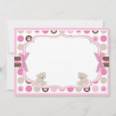 Rose adorable de carte de remerciements de (Dos)