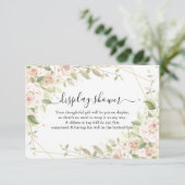 Rose Afficher la carte de boîtier du Wedding showe (Debout devant)