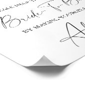 Rose - aider la mariée occupée Adresse Poster (Coin)