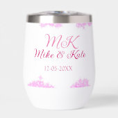 rose ajouter nom de couple date monogramme parties (Avant)