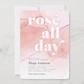 Rosé All Day Bridal Shower Kaart (Voorkant)